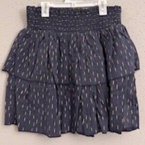 Falda Mini Boho Azul con Volantes (Blue Boho Mini Skirt with Ruffles)